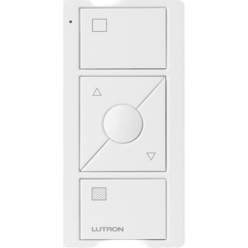 Control Pico inalámbrico de 3 botones con subir/bajar y botón de escena favorita, tecnología Clear Connect RF