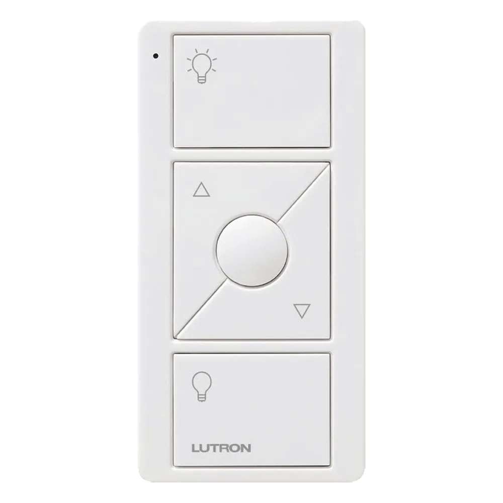 Control remoto inalámbrico Pico de 3 botones con subir/bajar y botón de favorito para iluminación y persianas, compatible con Caseta Wireless, RadioRA 2, HomeWorks QS y Vive