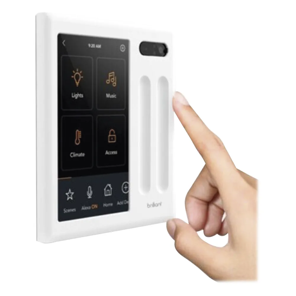 Control touch desde su pantalla en pared, compatible con 2 cargas para controlar iluminación. – vista 2