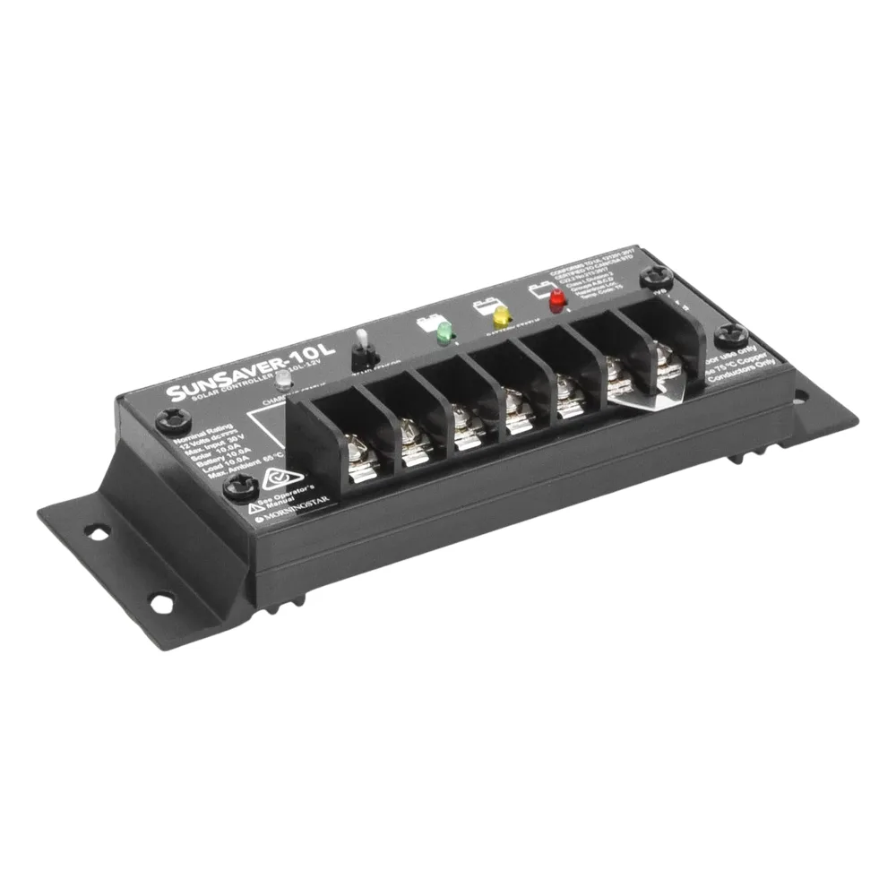 Controlador de Carga Solar SunSaver PWM 10 A / 12 VCC / Encapsulado Epóxico / Clase 1 Div 2 / Compensación de Temperatura – vista 3