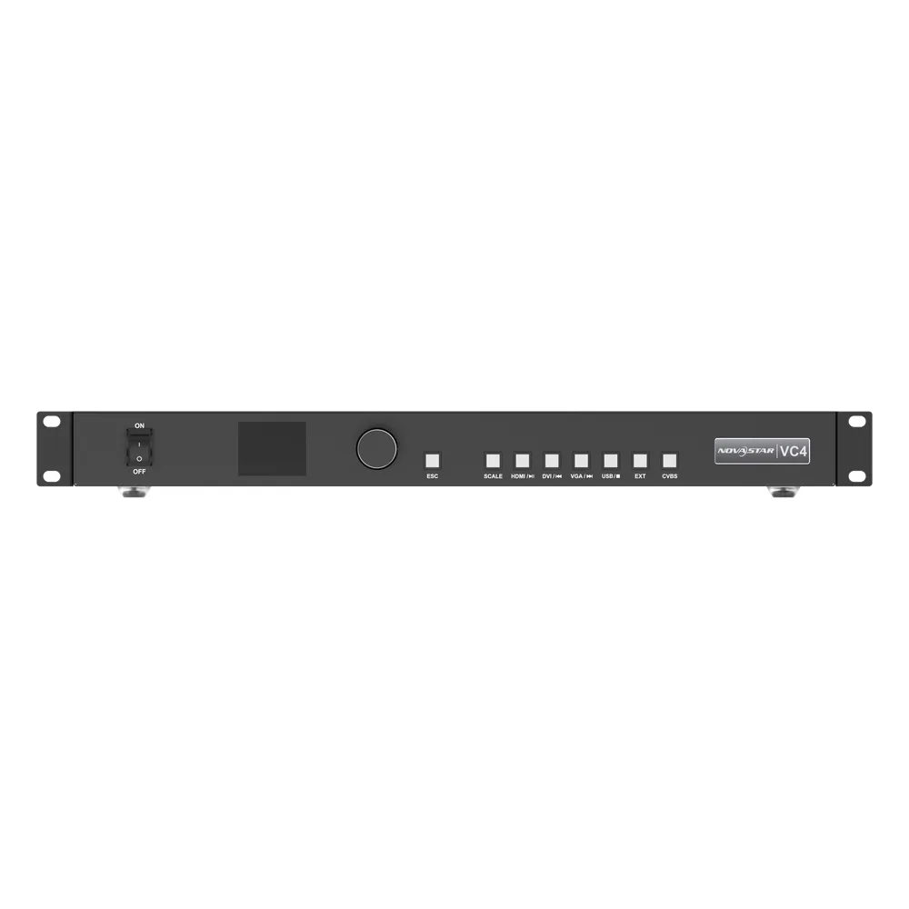 Controlador de Video LED VC4 / 4 Puertos Gigabit Ethernet / Entradas HDMI 1.3, DVI, VGA, CVBS / Salida Máxima 2.6 MP / Compatibilidad con RS232