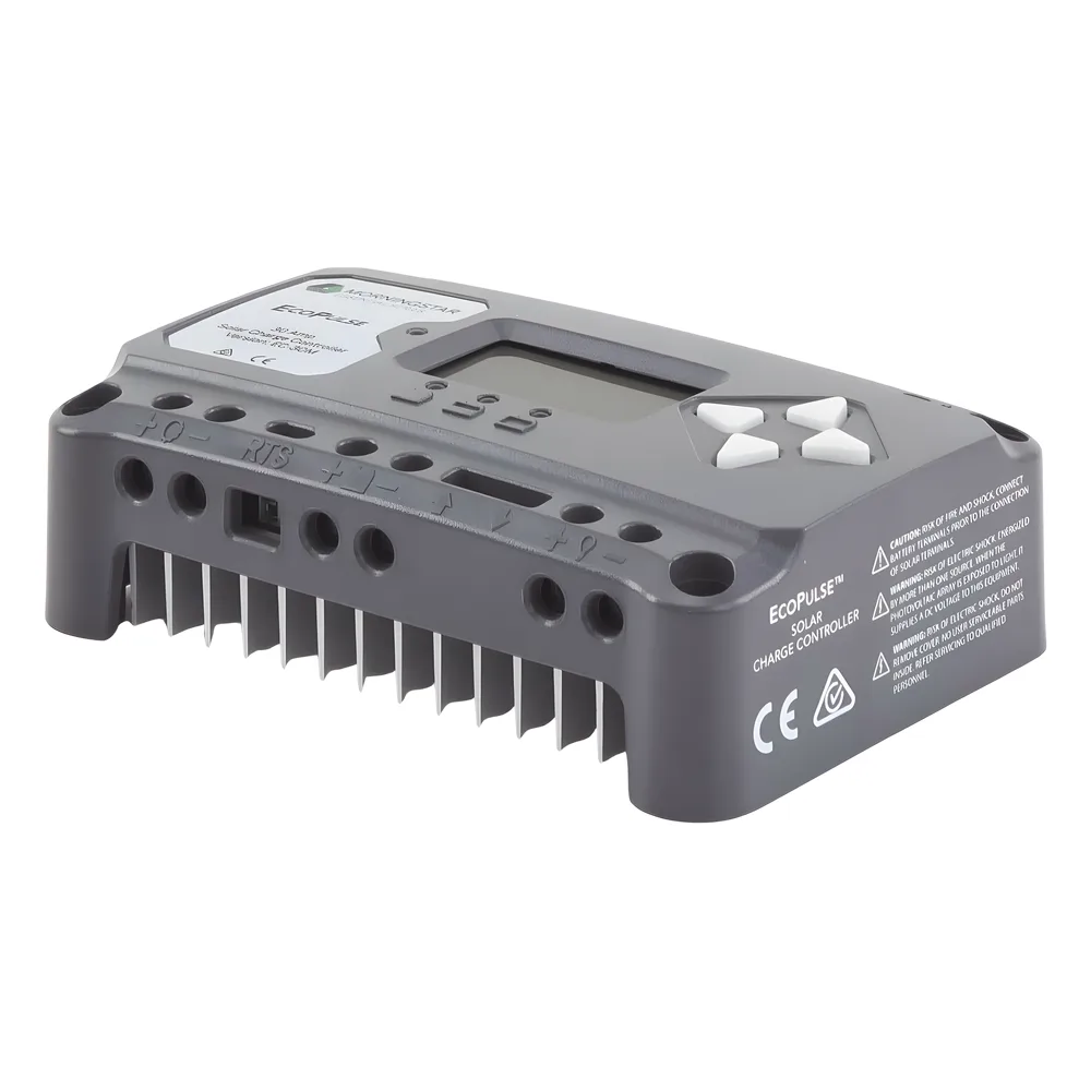 Controlador solar 12/24 Vcc  de 30 Amp. Con pantalla de medición – vista 2