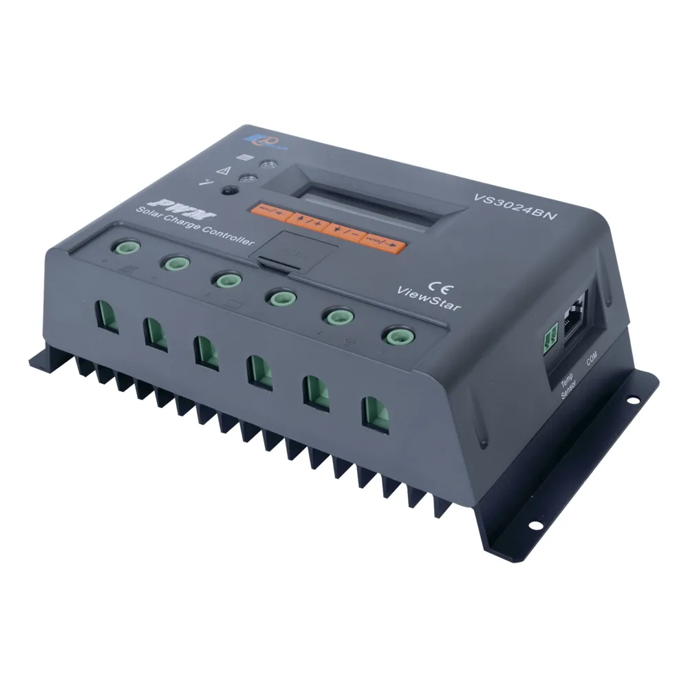 Controlador Solar de Carga y Descarga PWM 12/24V 30A con Display, Parámetros Configurables