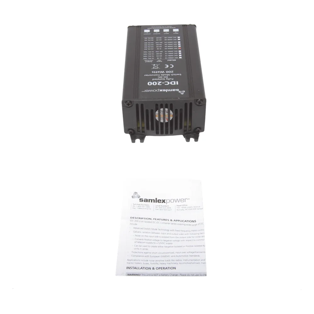 Convertidor Aislado d/200W Ent: 9-18Vcc, Sal: 24 Volts, 8 Amp – vista 6