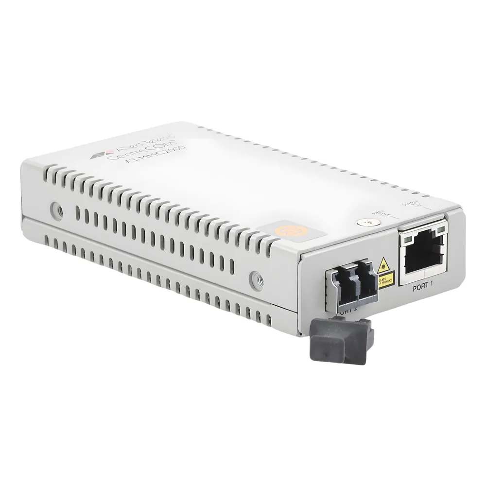 Convertidor de medios Gigabit Ethernet a fibra óptica, conector LC, multimodo (MMF), distancia de 220 hasta 500 m, con fuente de alimentación multi-región – vista 3