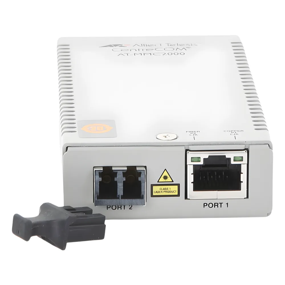 Convertidor de medios Gigabit Ethernet a fibra óptica, conector LC, multimodo (MMF), distancia de 220 hasta 500 m, con fuente de alimentación multi-región – vista 4