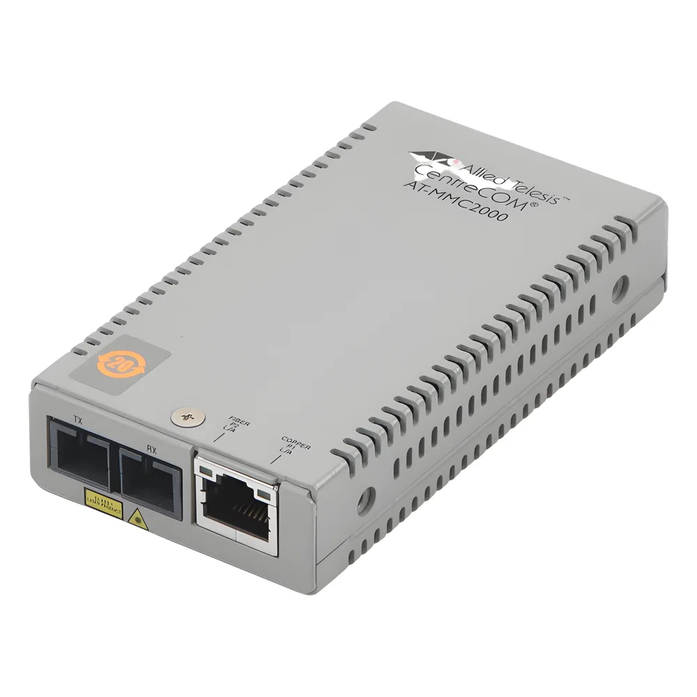 Convertidor de medios TAA (Federal) 10/100TX - 100FX/SC MultiModo, Multiregion PSU – vista 3