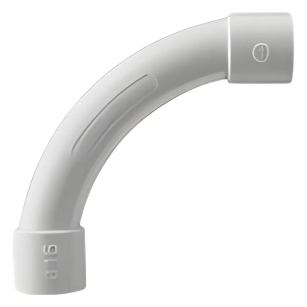 Curva de radio estrecho para tubería rígida, recomendado para cables de datos, PVC Auto-extinguible, de 50 mm