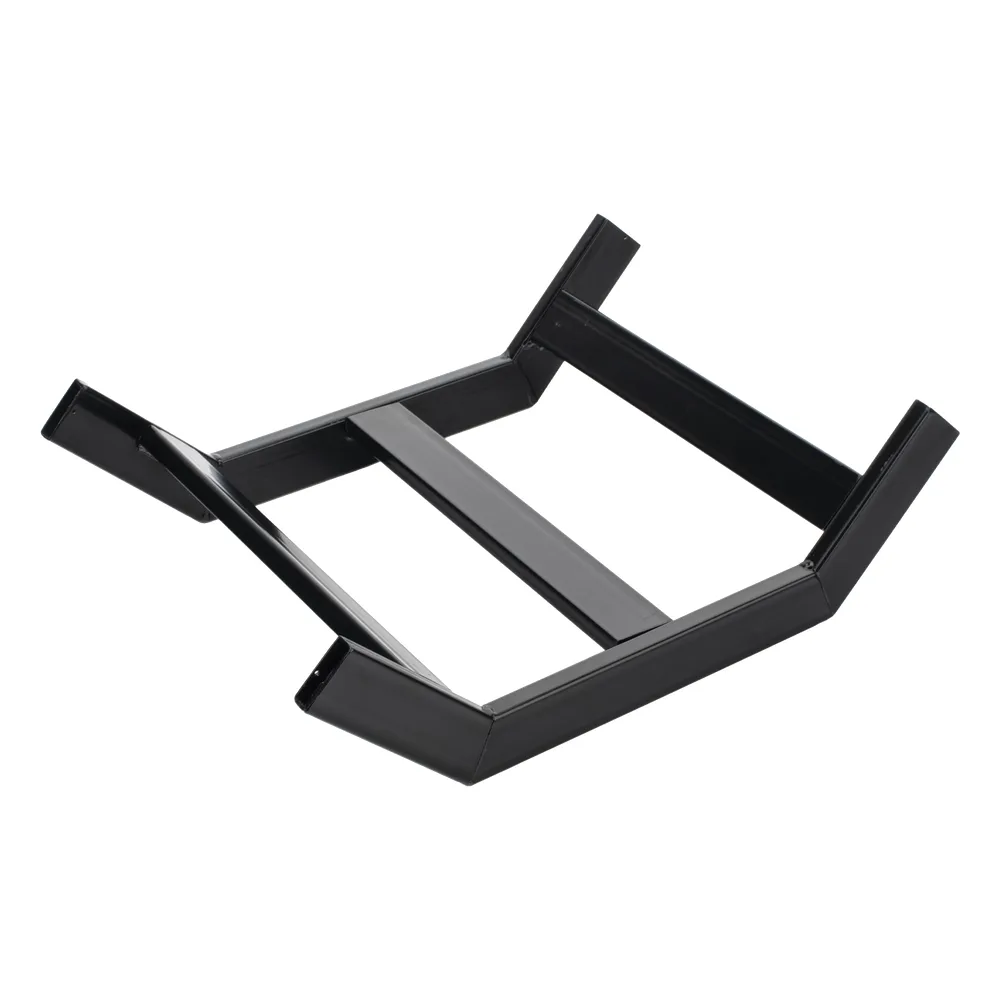 Curva Vertical Exterior de 90° para Escalera Tubular de 1.5" de Peralte y 12" de Ancho, Acabado con Pintura Epóxica Color Negro, Incluye Coples y Tornillería – vista 3