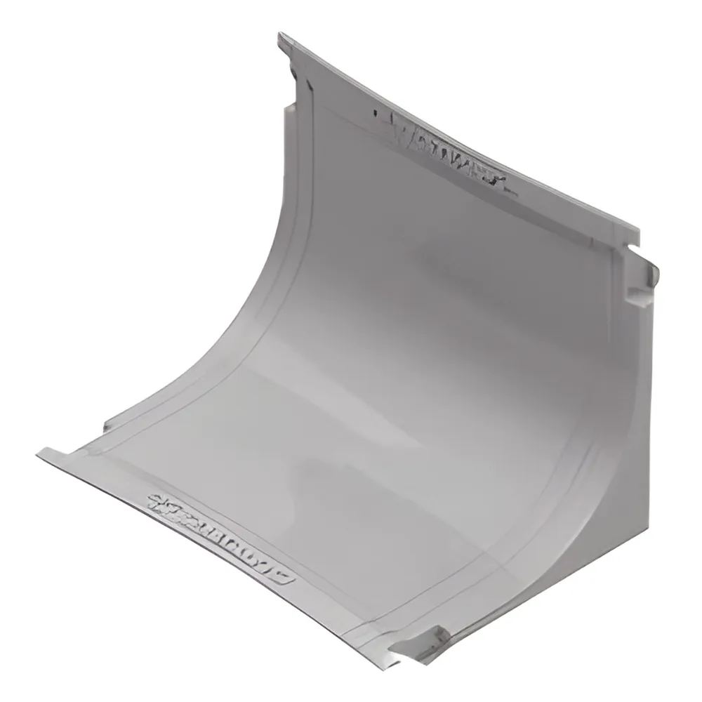 Curva vertical interna color blanco para canaleta THR40