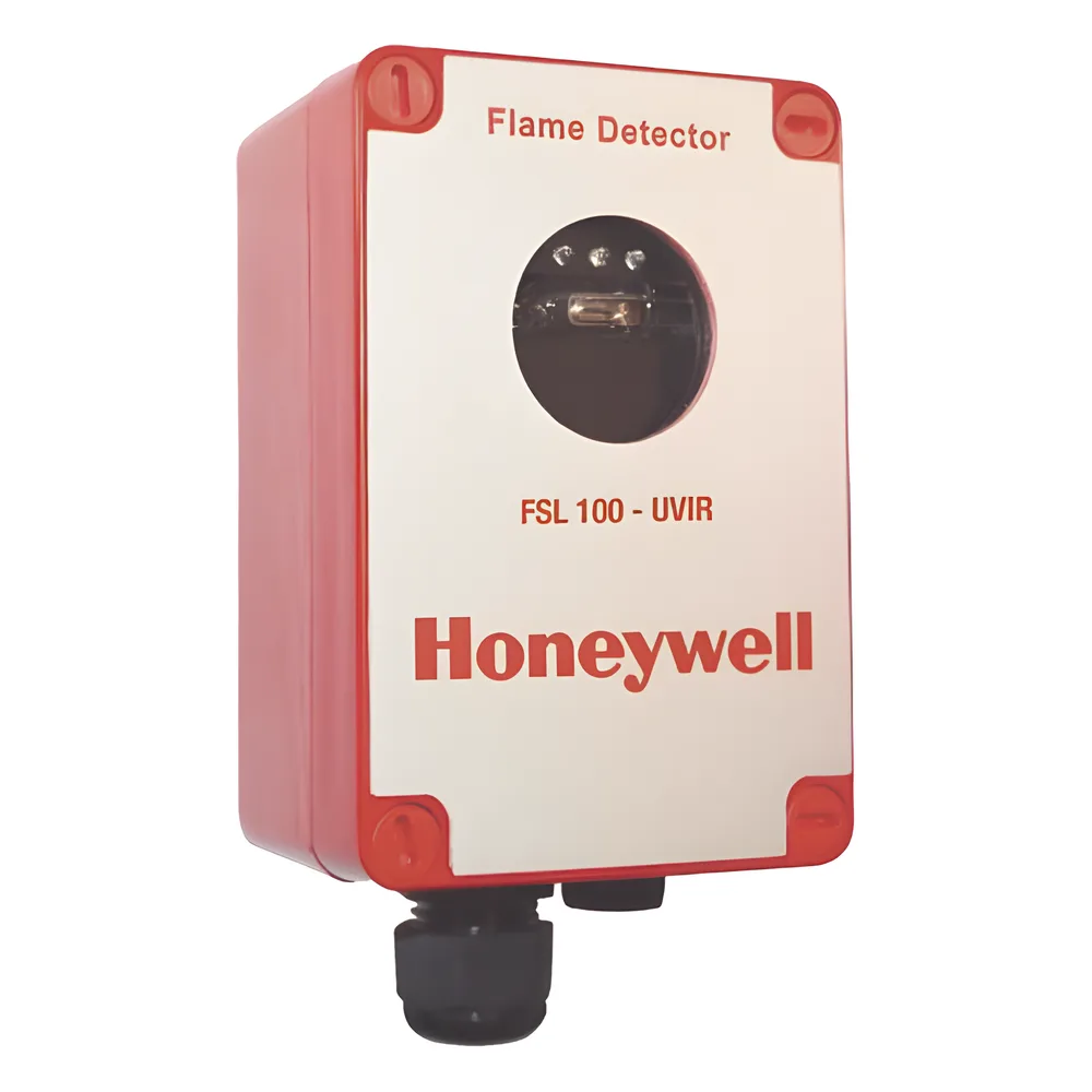 Detector de flama UV/IR para zonas de riesgo, alcance de 25 m, salida 4-20 mA, certificado ATEX, FM y EN54-10, color rojo