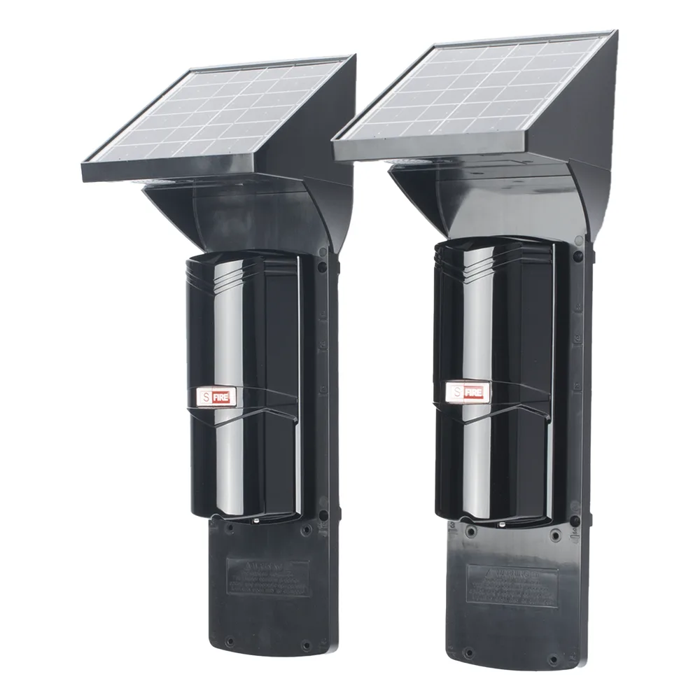 Detector Fotoelectrico Solar SFIRE SFA60 / 2 Rayos Infrarrojos / 60 m Exterior / 120 m Interior / Panel Solar Integrado / Bateria 4,000 mAh / 4 Frecuencias / IP65 – vista 2