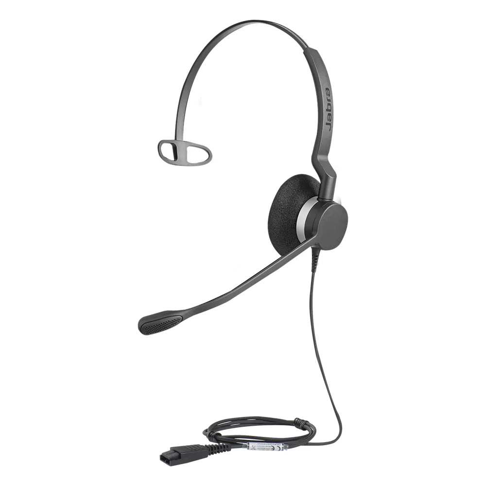 Diadema / Auricular Jabra Biz 2300 Mono / QD / Ultra Resistente / Brazo 360° / Contact Center (2303-820-105)