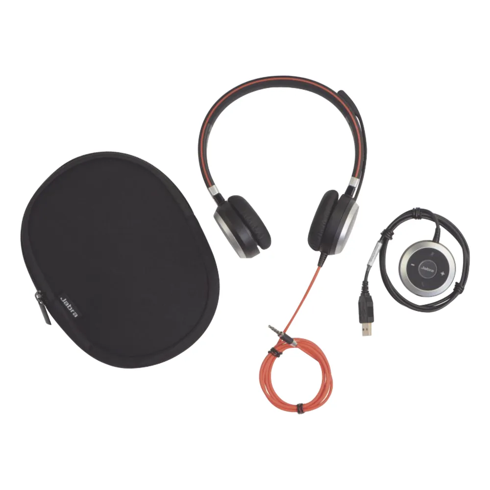 Diadema / Auricular Jabra Evolve 40 Duo / USB y 3.5mm / Cancelación de Ruido Pasiva / Indicador de Ocupado (6399-823-109) – vista 3