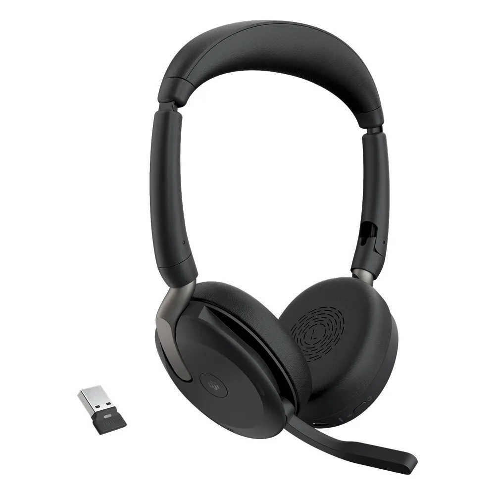 Diadema / Auricular Jabra Evolve2 65 Flex Stereo / Bluetooth 5.2 + USB-A / ANC Híbrido / Diseño Plegable (26699-999-999) – vista 2