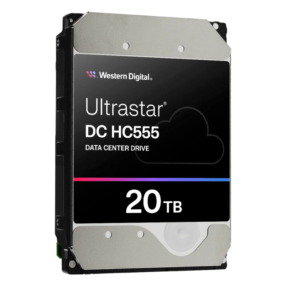 Disco Duro Empresarial WD Ultrastar HC555 / 20TB / SATA 6Gb/s / 7200 RPM / HelioSeal / ePMR / CMR – vista 3