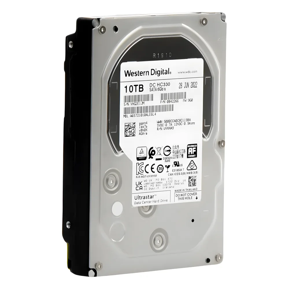 Disco Duro Enterprise 10 TB / Wester Digital (WD) / Serie Ultrastar / Recomendado para Data Center y NVRs de Alta Capacidad / Alto Performace – vista 3