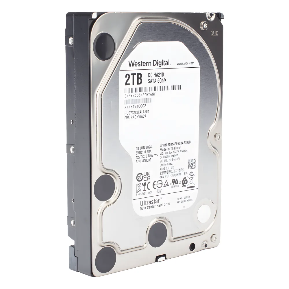 Disco Duro Enterprise 2 TB / Wester Digital (WD) / Serie Ultrastar / Recomendado para Data Center y NVRs de Alta Capacidad / Alto Performace – vista 3