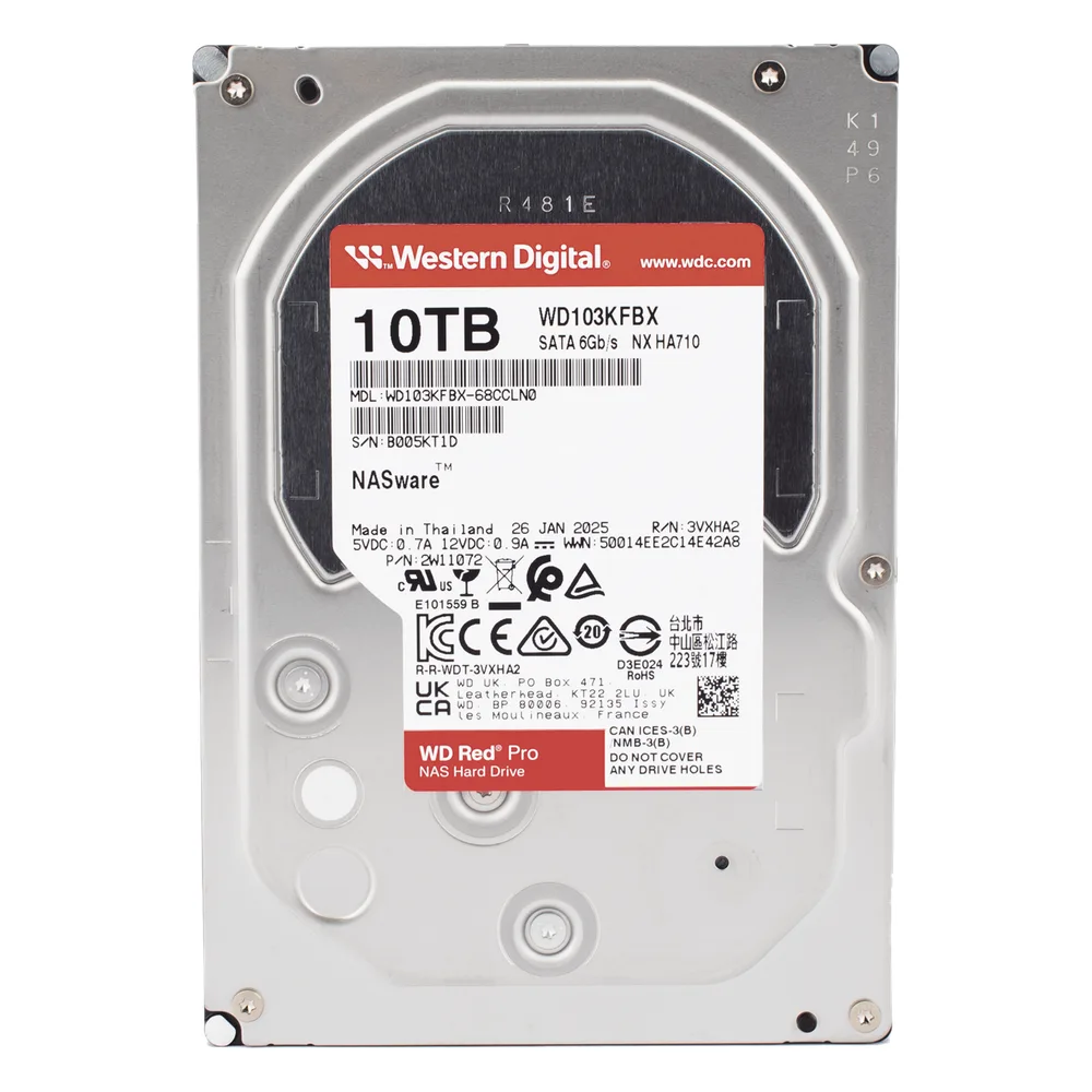 Disco Duro Red Pro de 10TB / 7200 RPM / Optimizado para NAS / Uso 24-7 / 5 Años de Garantia – vista 2