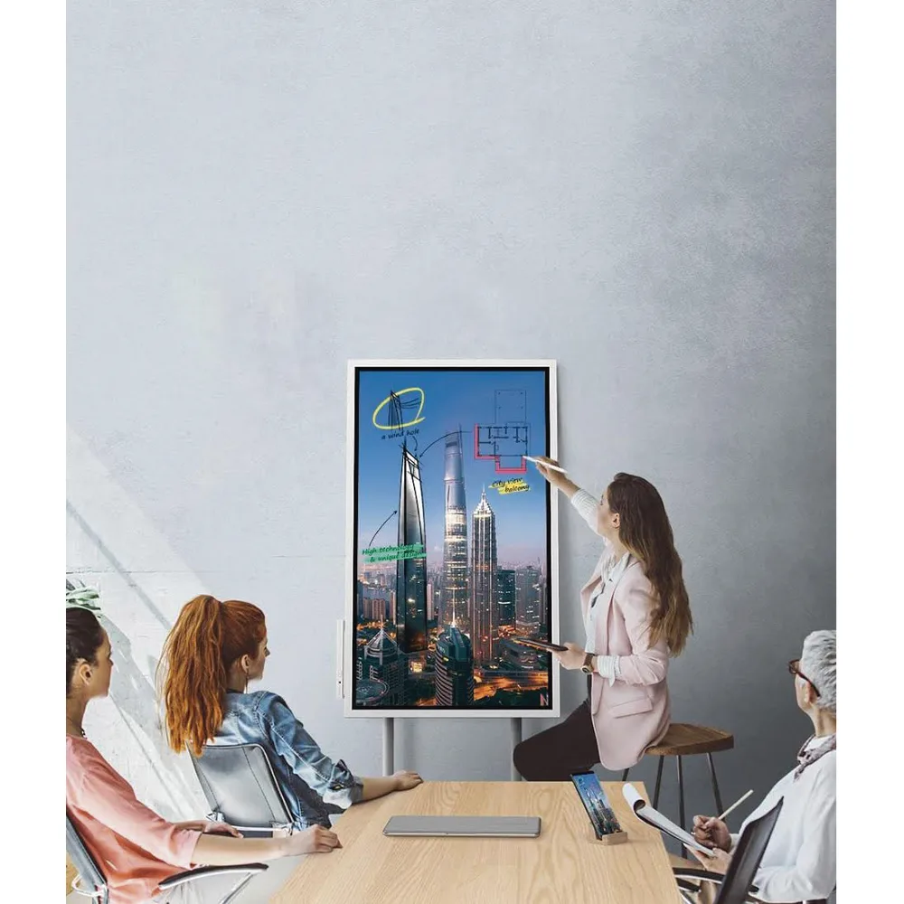Display FLIP WiFi Interactivo de 55" con Lápiz Táctil.  Puertos USB/LAN/RS232/HDMI/Salida Touch – vista 10