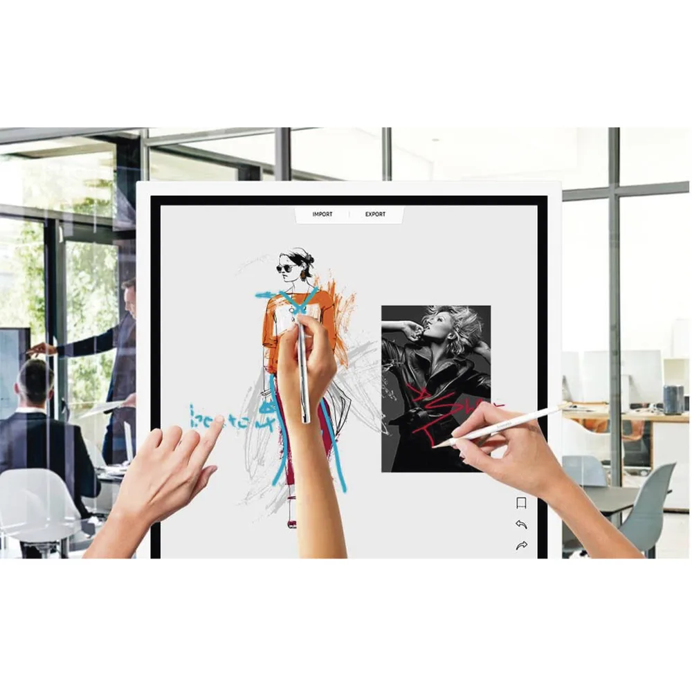 Display FLIP WiFi Interactivo de 55" con Lápiz Táctil.  Puertos USB/LAN/RS232/HDMI/Salida Touch – vista 11