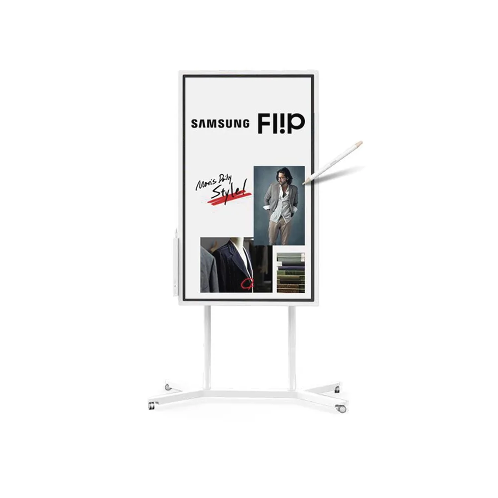 Display FLIP WiFi Interactivo de 55" con Lápiz Táctil.  Puertos USB/LAN/RS232/HDMI/Salida Touch – vista 3