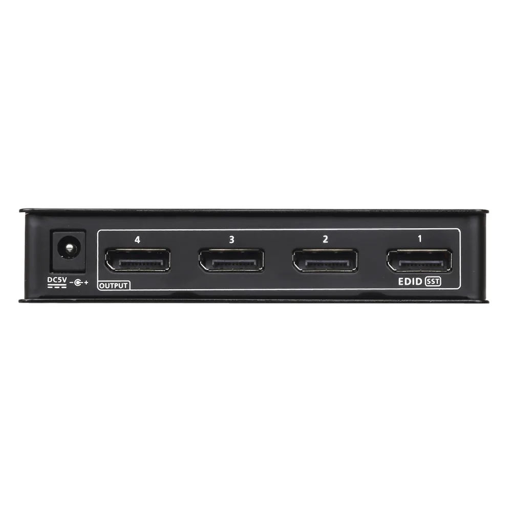 Distribuidor DisplayPort 4K de 4 puertos – vista 3