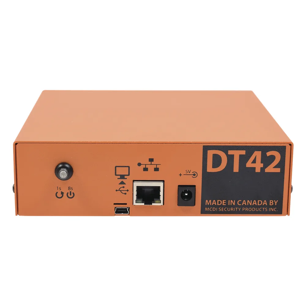 DT42 Receptora de alarmas IP Universal, para su central de monitoreo, recepción  TCP/IP o  GPRS, serie M2M, paneles de alarma Hikvision, entre otros. – vista 2