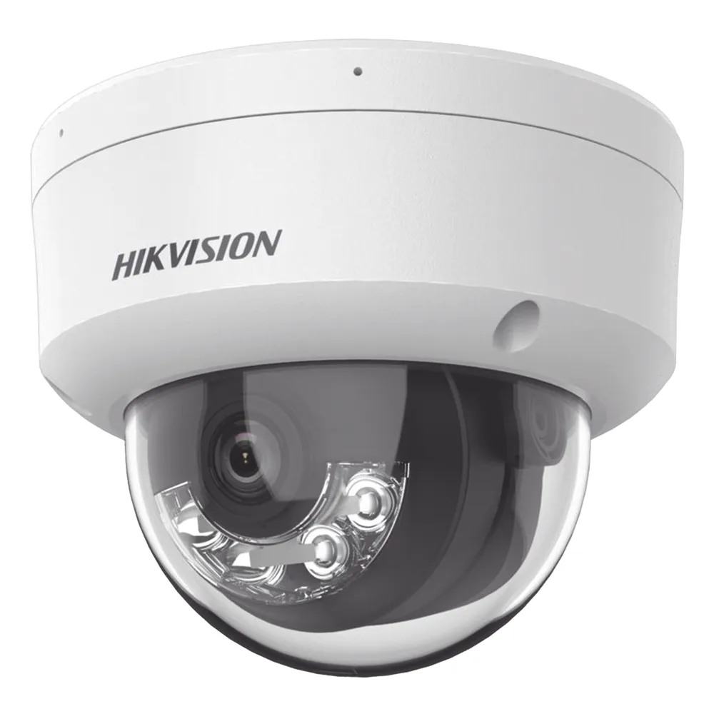 [Dual Light + 2 Micrófonos Integrados] Domo IP 4 Megapixel / Lente 2.8 mm / 30 mts Luz Blanca + 30 mts IR / ACUSENSE / Exterior IP67 / IK10 / WDR 120 dB / PoE / ONVIF / Micro SD / Metal / ACUSEEK