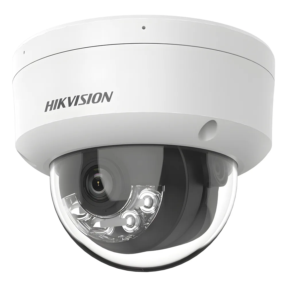 [Dual Light] Domo IP 8 Megapixel (4K) / Lente 2.8 mm / 30 mts IR + 30 mts Luz Blanca / Micrófono Integrado / Antivandálico IK08 / ACUSENSE Lite / Exterior IP67 / H.265 / PoE / Micro SD