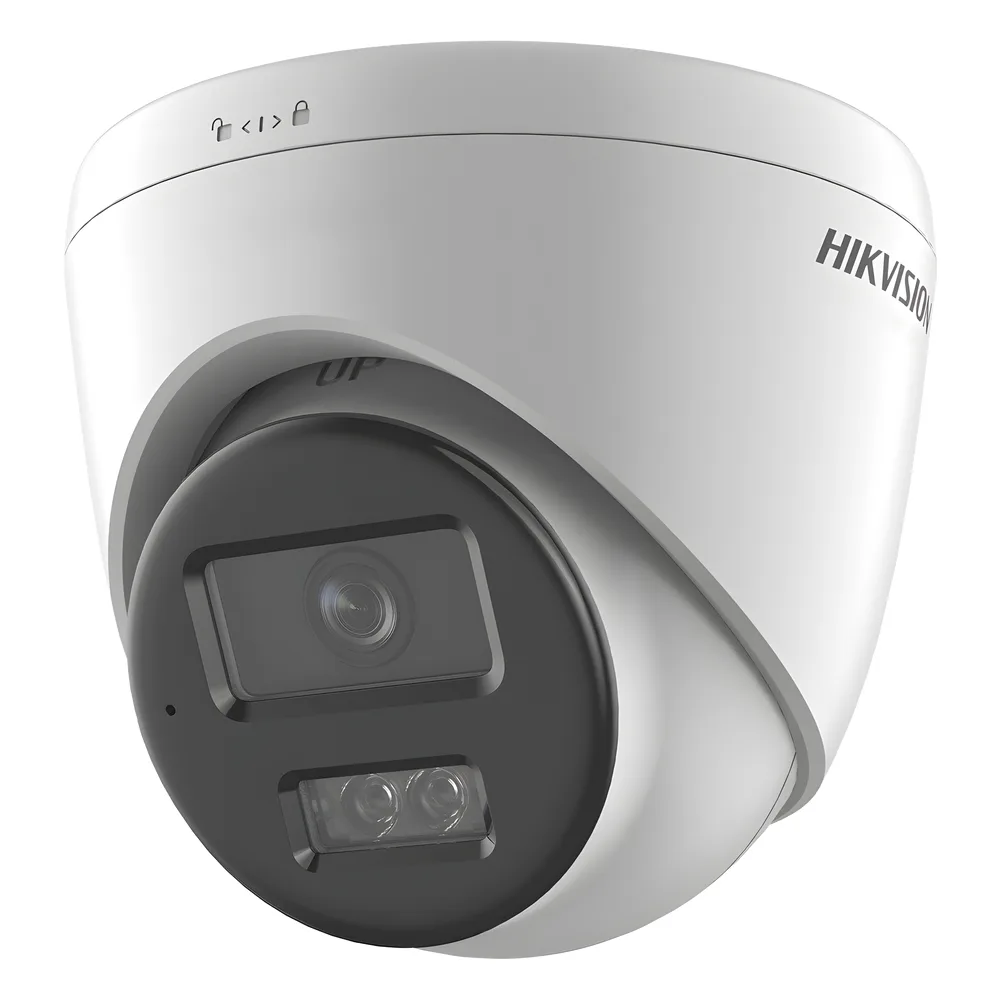 [Dual Light] Turret IP 8 Megapixel (4K) / Lente 2.8 mm / 30 mts IR + 30 mts Luz Blanca / Micrófono Integrado / ACUSENSE Lite / Exterior IP67 / H.265 / PoE / ONVIF / Micro SD