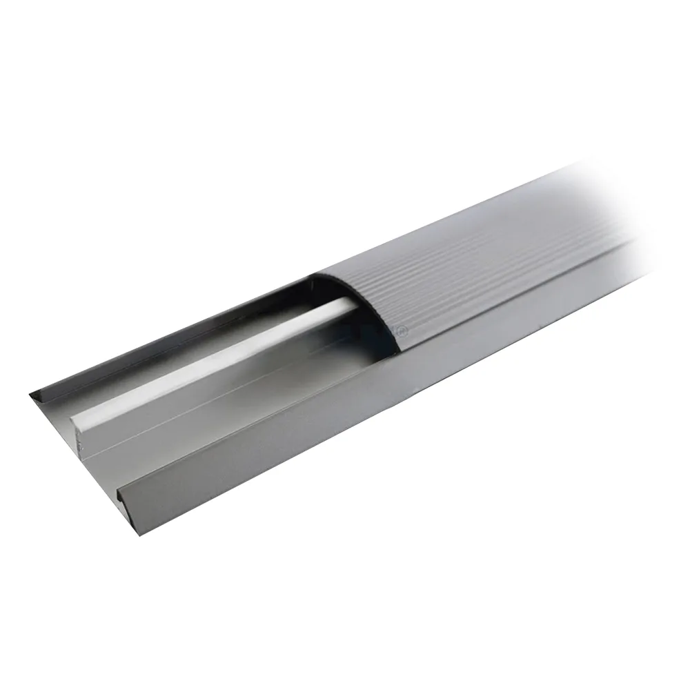 Ducto de media caña de aluminio, tramo de 2.5m de largo (8801-80300)