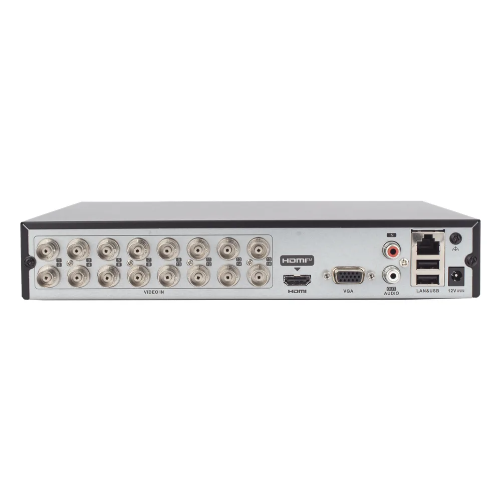 DVR 16 Canales TurboHD + 2 Canales IP / 2 Megapíxel (1080p) Lite / Acusense Lite (Evita falsas alarmas) / Audio por Coaxitron / 1 Bahía de Disco Duro / H.265+ / Salida de Video en Full HD – vista 5