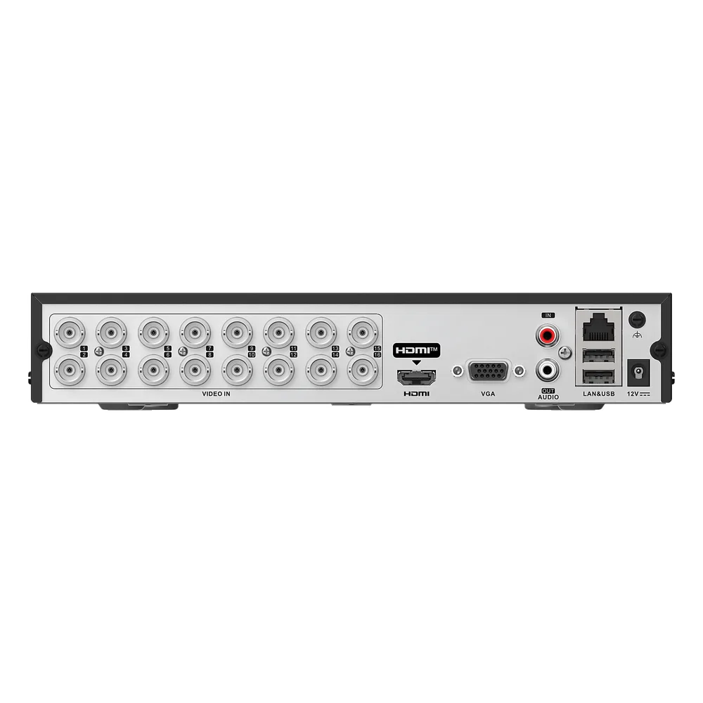 DVR 16 Canales TURBOHD + 8 Canales IP / 5 Megapixel Lite - 3K Lite / Audio de Dos Vías por Coaxitron / ACUSENSE (Evita falsas alarmas) / 1 Bahía de Disco Duro / Salida de Video en Full HD – vista 4