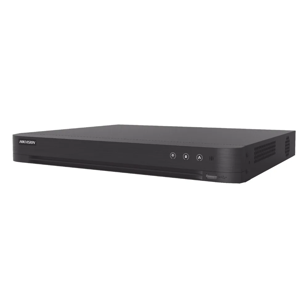 DVR 32 Canales TurboHD + 2 Canales IP / 2 Megapixel (1080p) Lite / Acusense (Evita Falsas Alarmas) / Audio por Coaxitron / H.265+ / Salida de Video en Full HD