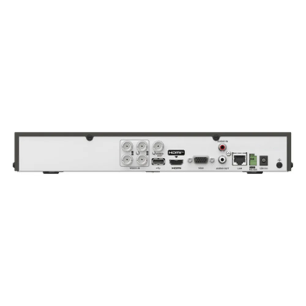 DVR 4 Canales 4K TURBOHD + 4 Canales IP / 8 Megapixel (4K) / Audio Bidireccional por Coaxitron / ACUSENSE  / 1 Bahía de Disco Duro / Salida de Video en Full HD / H.265+ – vista 4