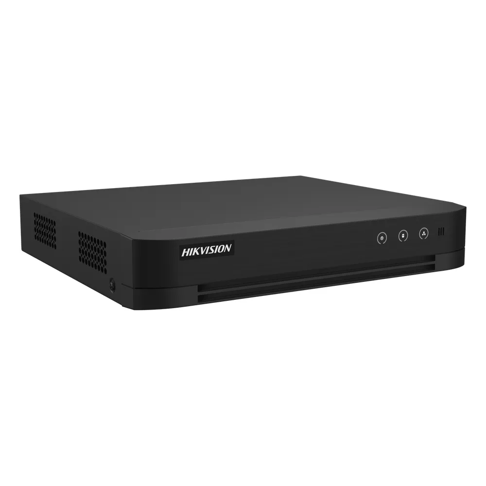 DVR 4 Canales TURBOHD + 2 Canales IP / 5 Megapixel Lite - 3K Lite / Audio Bidireccional  / ACUSENSE (Evista falsas alarmas) / 1 Bahía de Disco Duro / Salida de Video en Full HD – vista 3