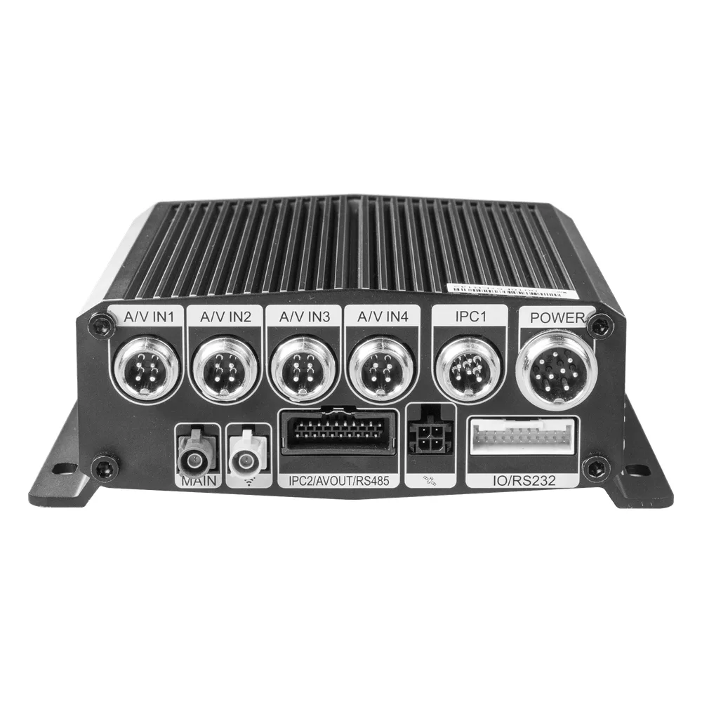 DVR Móvil / Multiplataforma / 4 Canales AHD + 2 canales IP/ Almacenamiento en Memoria Micro SD / H.265 / Chip IA Embebido / Soporta 4G / GPS – vista 2