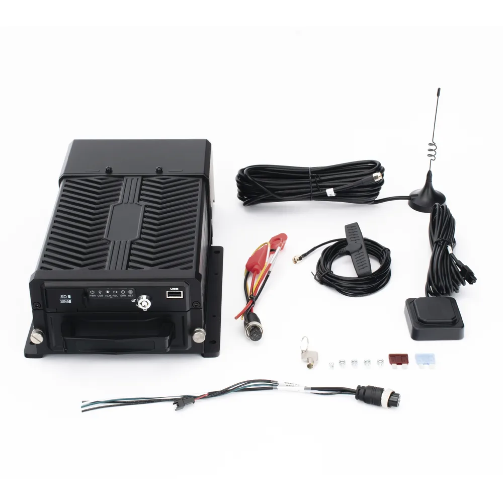 DVR Móvil / Multiplataforma / 4 Canales AHD 2 Megapixel + 4 canales IP / Almacenamiento en HDD / H.265 / Soporta 4G / WiFi / GPS – vista 6
