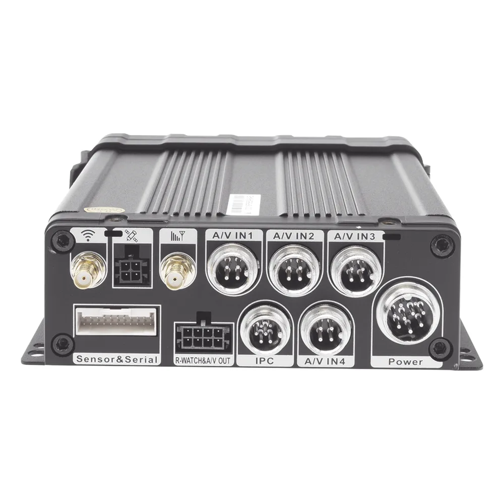 DVR Móvil / Multiplataforma / 4 Canales AHD 2 Megapixel / Almacenamiento en Memoria SD / H.265 / Chip IA Embebido / Soporta 4G / GPS – vista 4