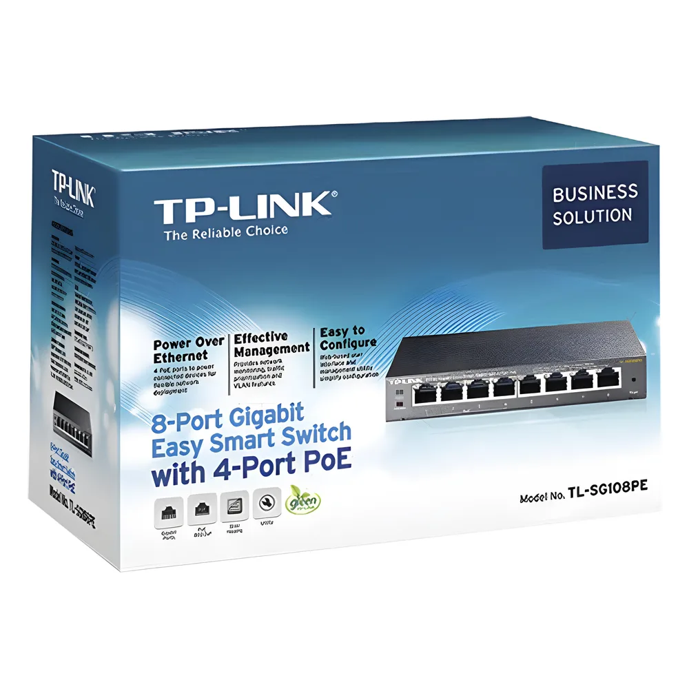 Easy Smart Switch PoE JetStream , 8 puertos 10/100/1000 Mbps 55 W
