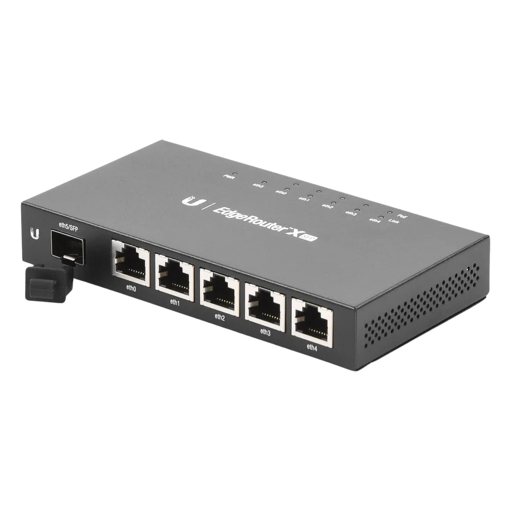 EdgeRouter X SFP de 5 puertos Gigabit + 1 puerto SFP con funciones avanzadas de ruteo – vista 2