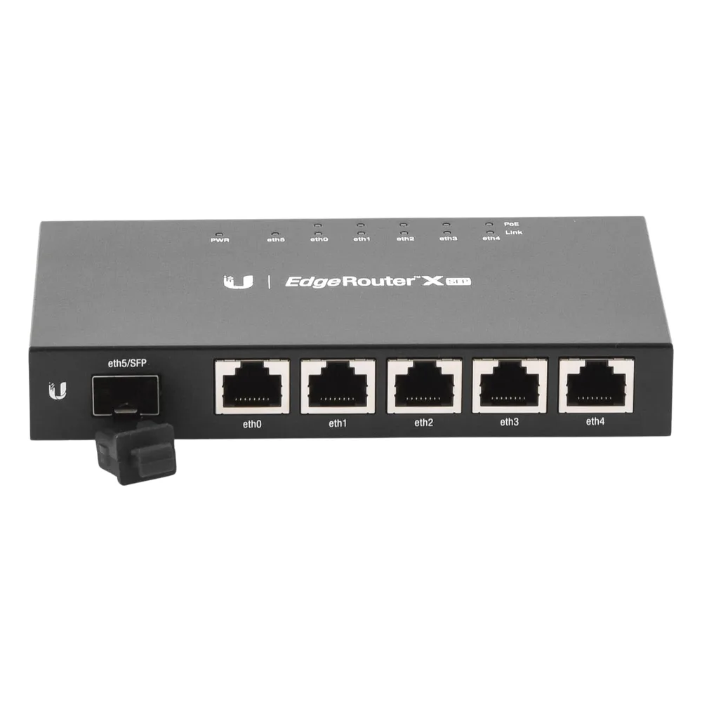 EdgeRouter X SFP de 5 puertos Gigabit + 1 puerto SFP con funciones avanzadas de ruteo – vista 4