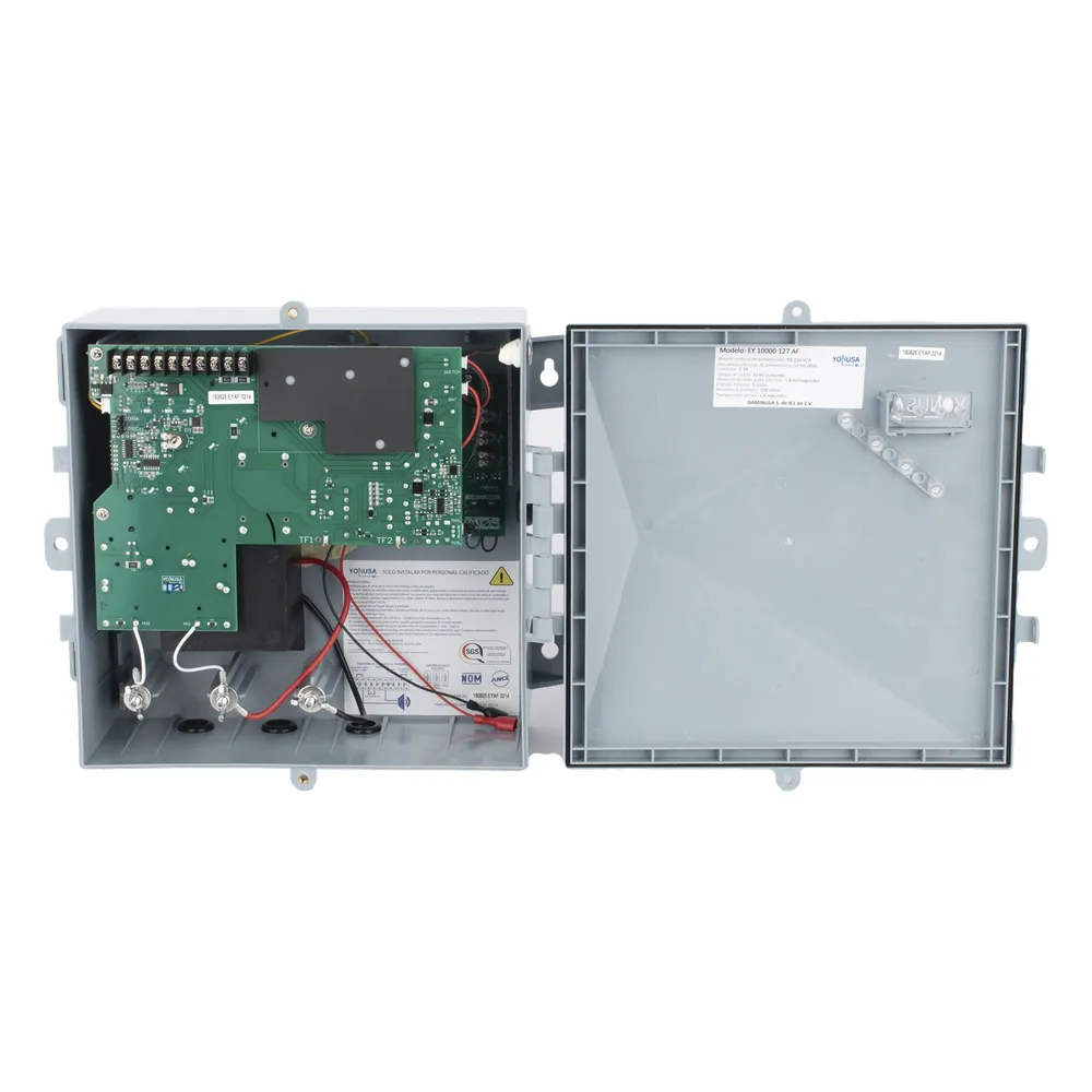 Energizador para Cerco Eléctrico Anti-Plantas / 10,000 Volts / 10,000 Metros Lineales / Alimentación AC 127-220V o Solar / Control Remoto RF 433 MHz / Sistema de Alarma Integrado / Salida Auxiliar 12Vdc 1.5A / Respaldo con Batería Int – vista 5