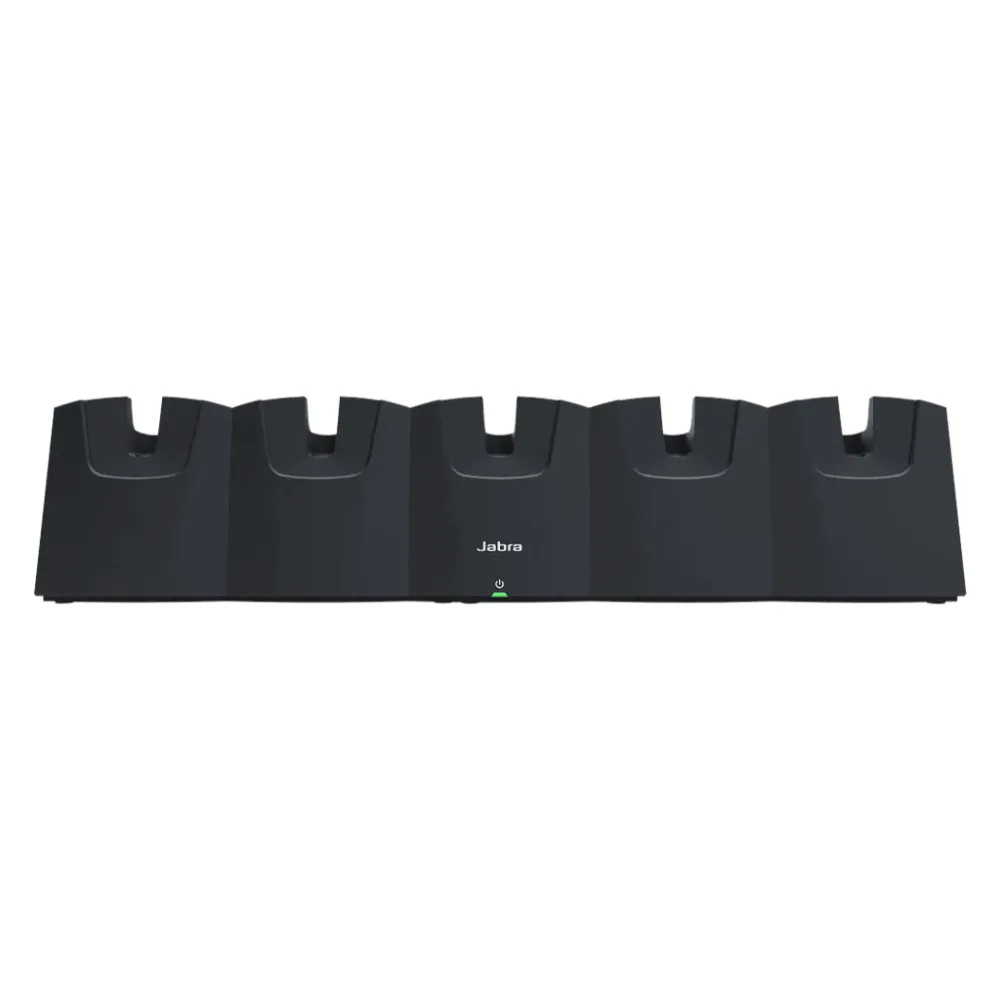 Estación de Carga / 5 Bays / Para Headset Perform 45 / Actualización Firmware USB / LED Indicadores / Rack 19 pulgadas / 2 Años Garantía