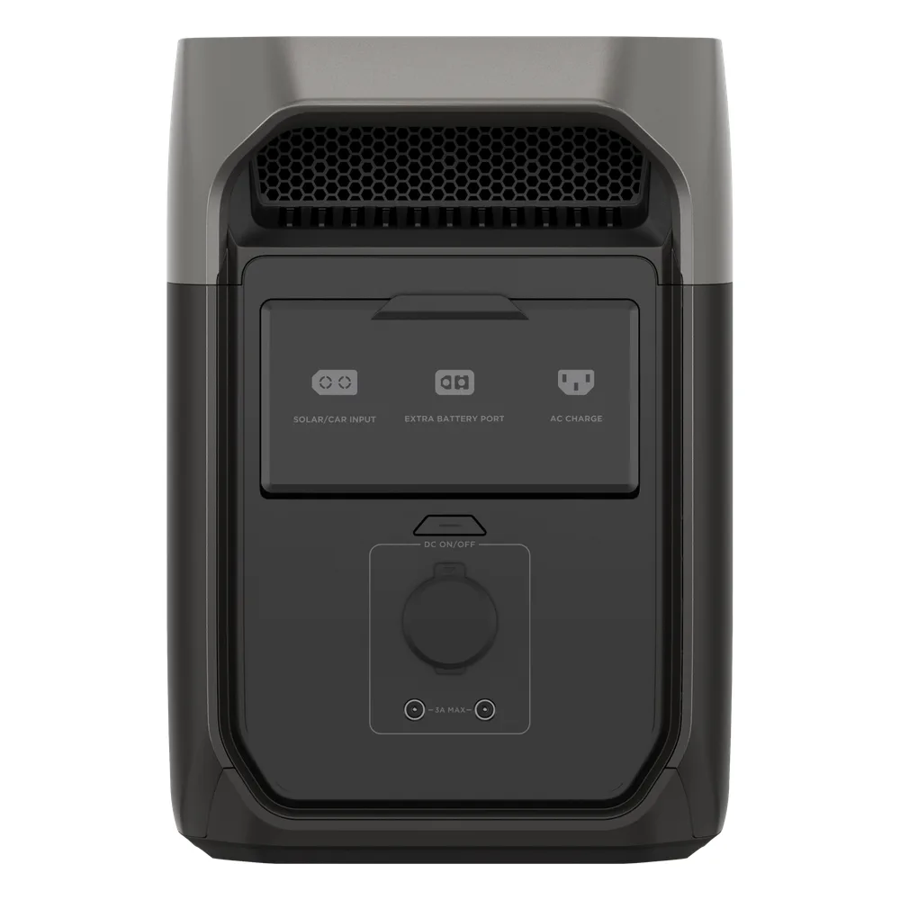 Estación de Energía Portátil Delta 3 1024Wh Litio LFP / 6 AC 1800 W (Max. 2600W con X-Boost) / 4 USB-C 100W / Capacidad para Aumentar Respaldo / Cargador de Coche 10A a 12.6V / Conectividad WiFi y Bluetooth (App) / Carga Solar 500W Ma – vista 4