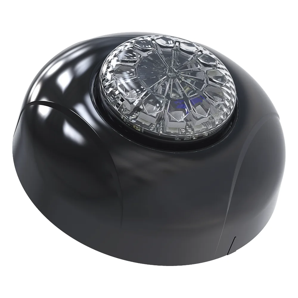Estrobo Oculto de 12 LED, Brida negra, 12 Vcd, Clara, Lente transparente