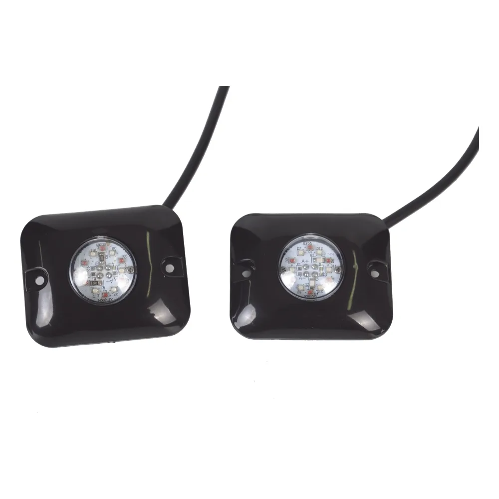 Estrobos Ocultos de 12 LED cada una, Color Rojo/Azul, Ideales para Vehículos Encubierto