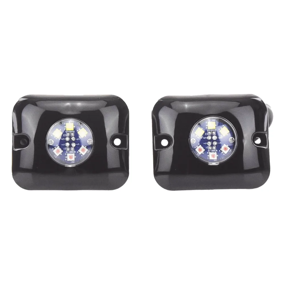Estrobos Ocultos de 6 LED, Color ámbar / claro