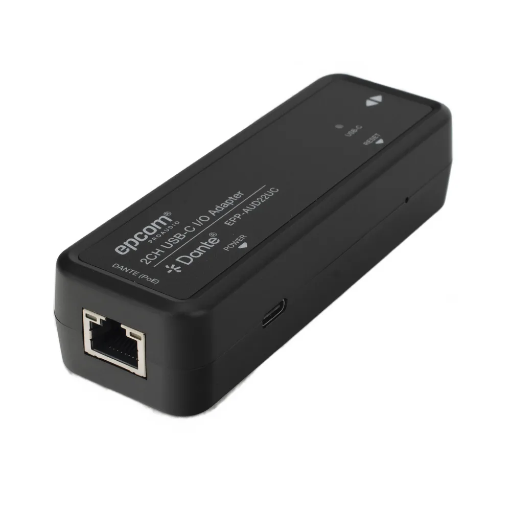 Extensor de Audio Dante® 2CH USB-C I/O Adapter | HDMI 1.4 | 4K@30Hz | Audio 7.1CH HD | USB-C | PoE | Dante® Controller | Latencia Configurable 1-5ms | ESD Protección IEC 61000-4-2 – vista 5